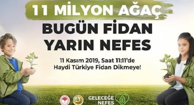11 Milyon Fidan Dikimi Etkinliğine Yoğun İlgi!