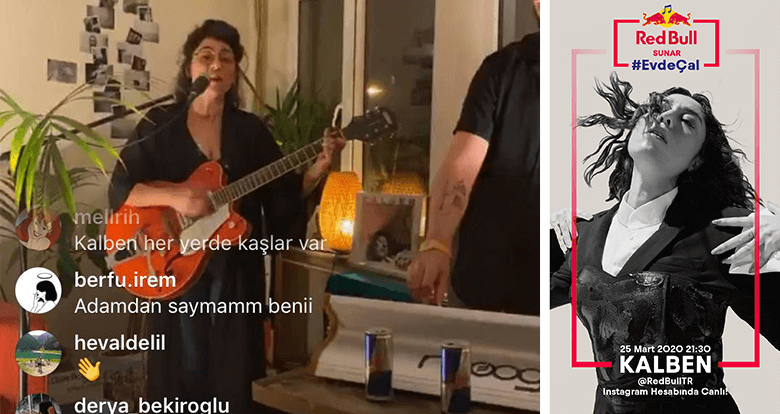 Evde Çal’da çıkan Kalben, Şarkılarını Binlerle Birlikte Söyledi