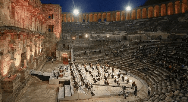 Aspendos'ta “Yeniden keşfet” tanıtım etkinliği göz doldurdu