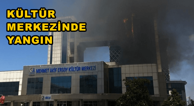 Bayrampaşa'da Kültür Merkezi'nde yangın çıktı