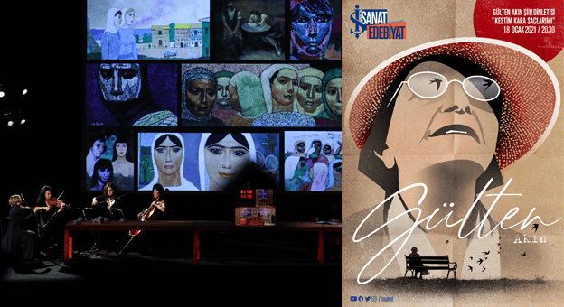 Gülten Akın şiir dinletisi İş Sanat’ta