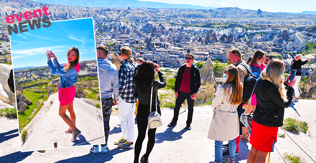 Sokağa çıkma kısıtlamasının uygulandığı Kapadokya'yı turistler gezdi
