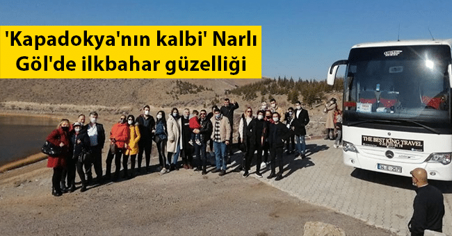 'Kapadokya'nın kalbi' Narlı Göl'de ilkbahar güzelliği