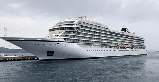 Norveç bayraklı kruvaziyer gemisi Bodrum'a geldi