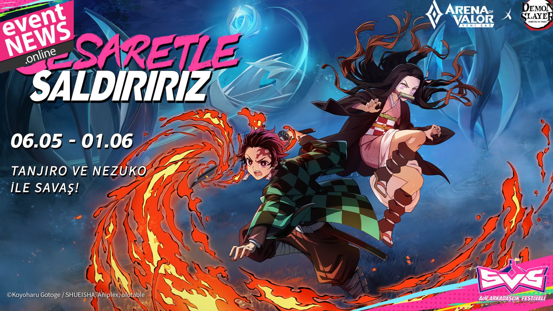 Arena of Valor ve Demon Slayer: Kimetsu no Yaiba Yeni Birliktelik ile Güçlerini Birleştiriyor
