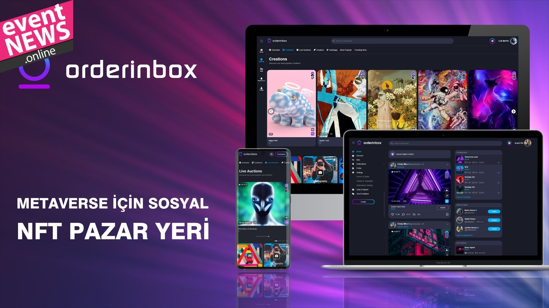 Metaverse İçin Oyunu Değiştiren Sosyal NFT Pazar Yeri: Orderinbox