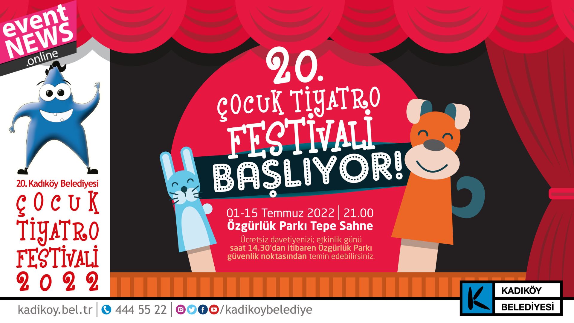 Kadıköy Çocuk Tiyatro Festivali Başlıyor