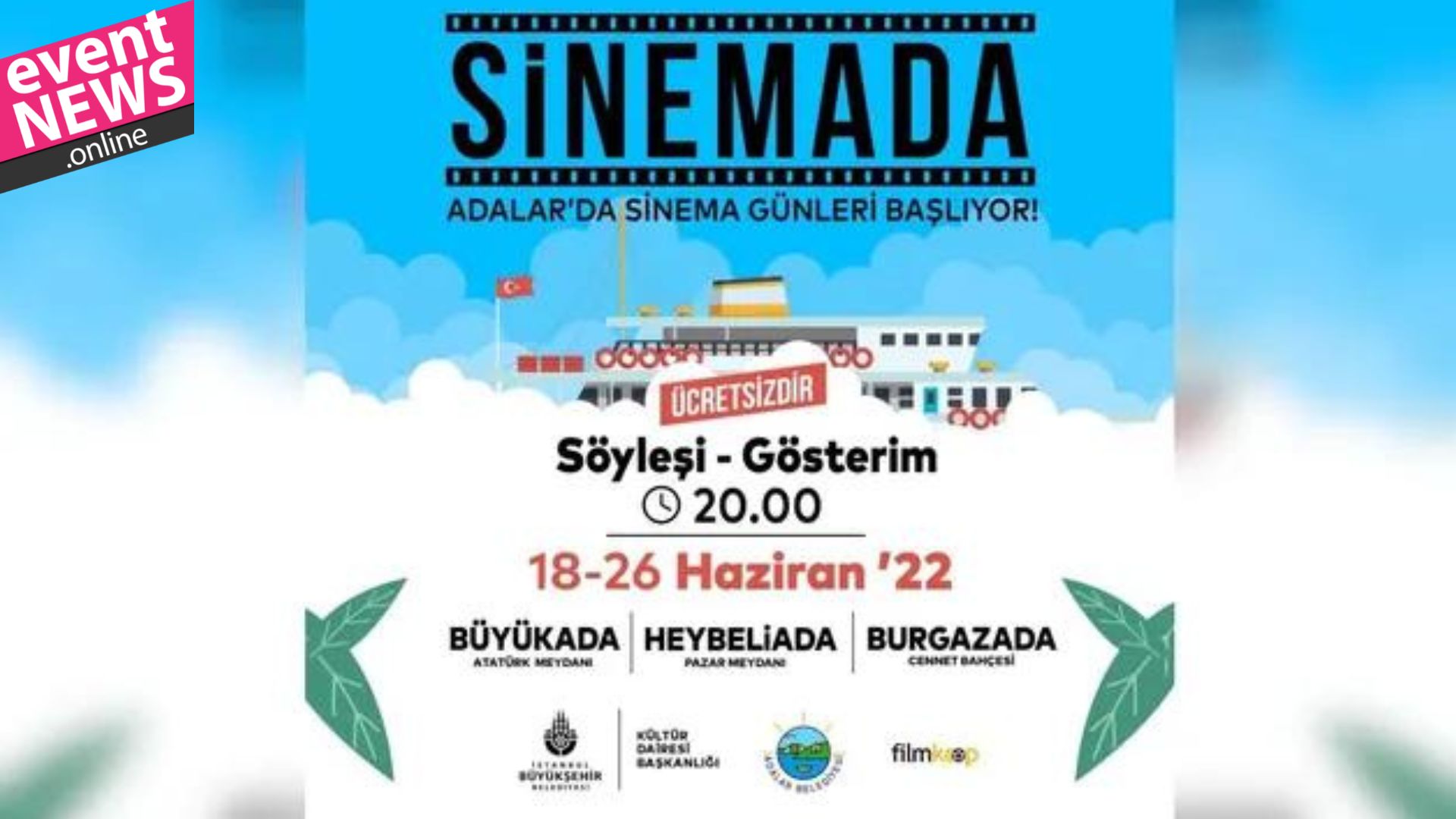 Adalarda Film Keyfi 'SİNEMADA' ile Başlıyor