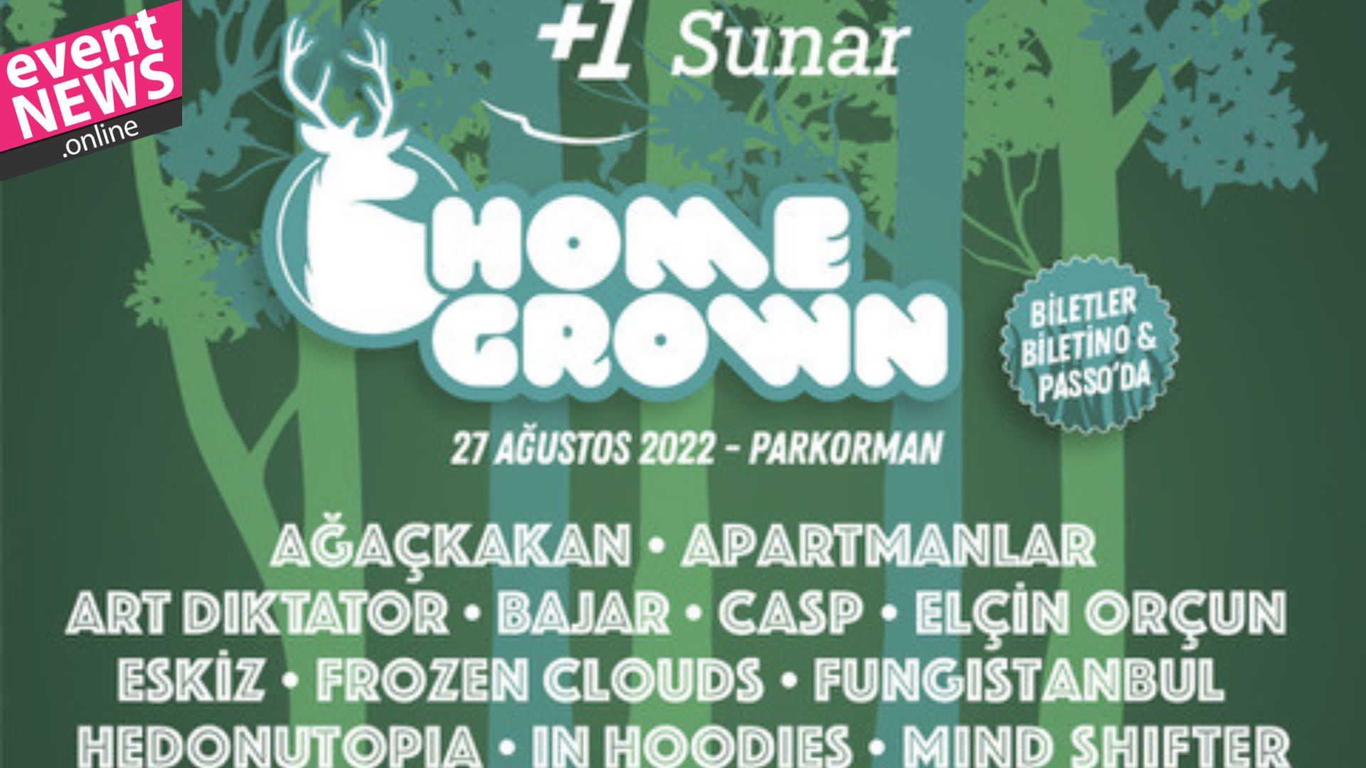Homegrown Festivali  27 Ağustos’ta Parkorman’da