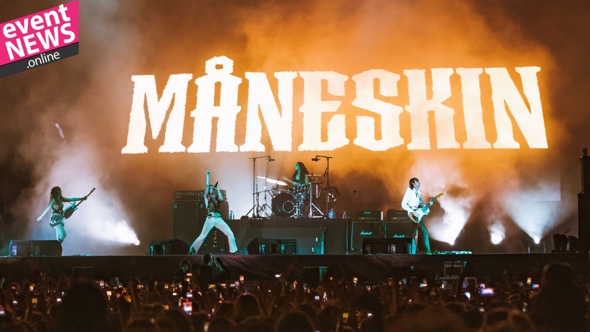 Måneskin, KüçükÇiftlik Park’ta 13 Bin Kişiye Konser Verdi