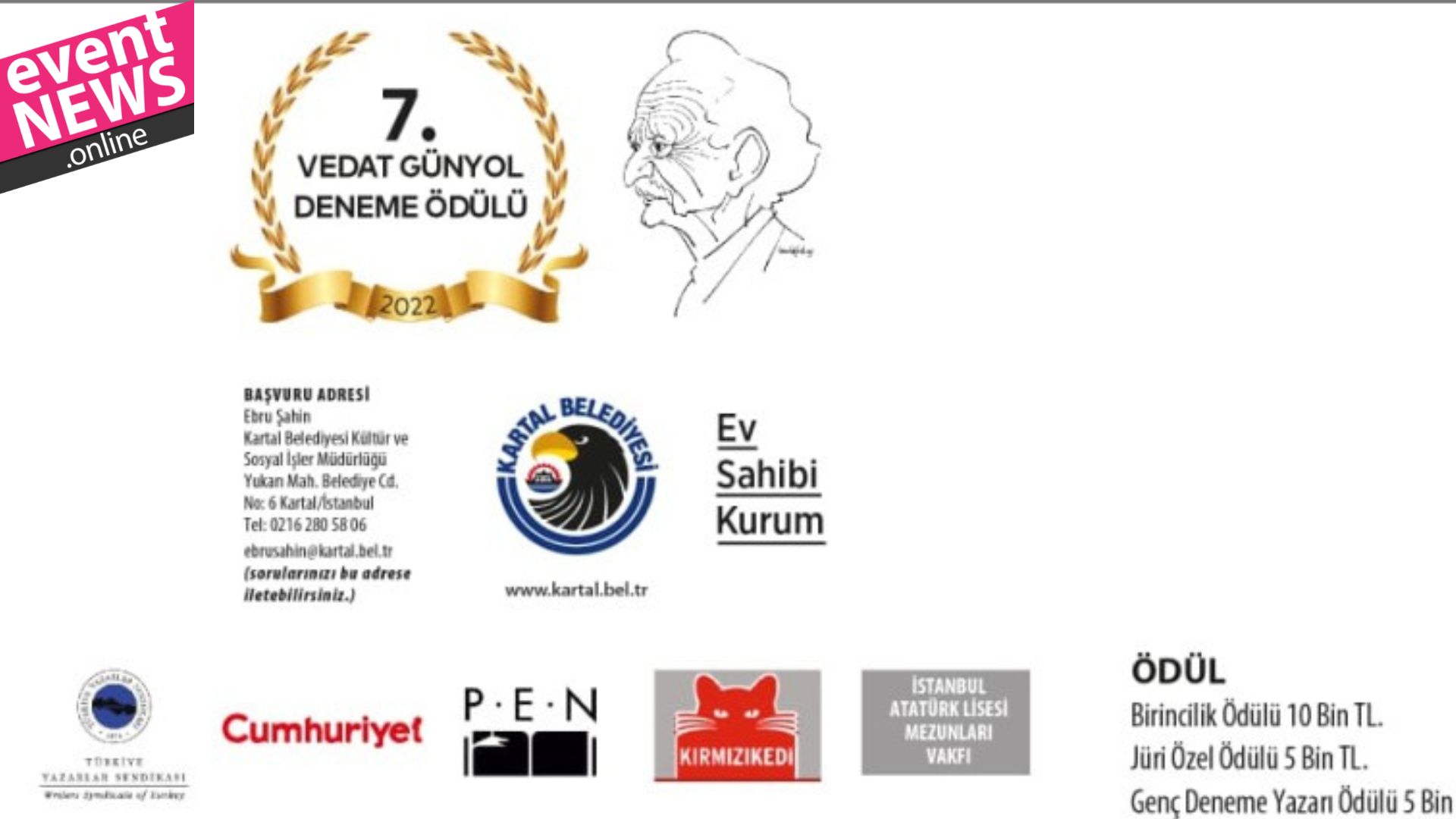 <strong>Vedat Günyol 7. Deneme Yarışması İçin Başvuru Süreci Başladı</strong>