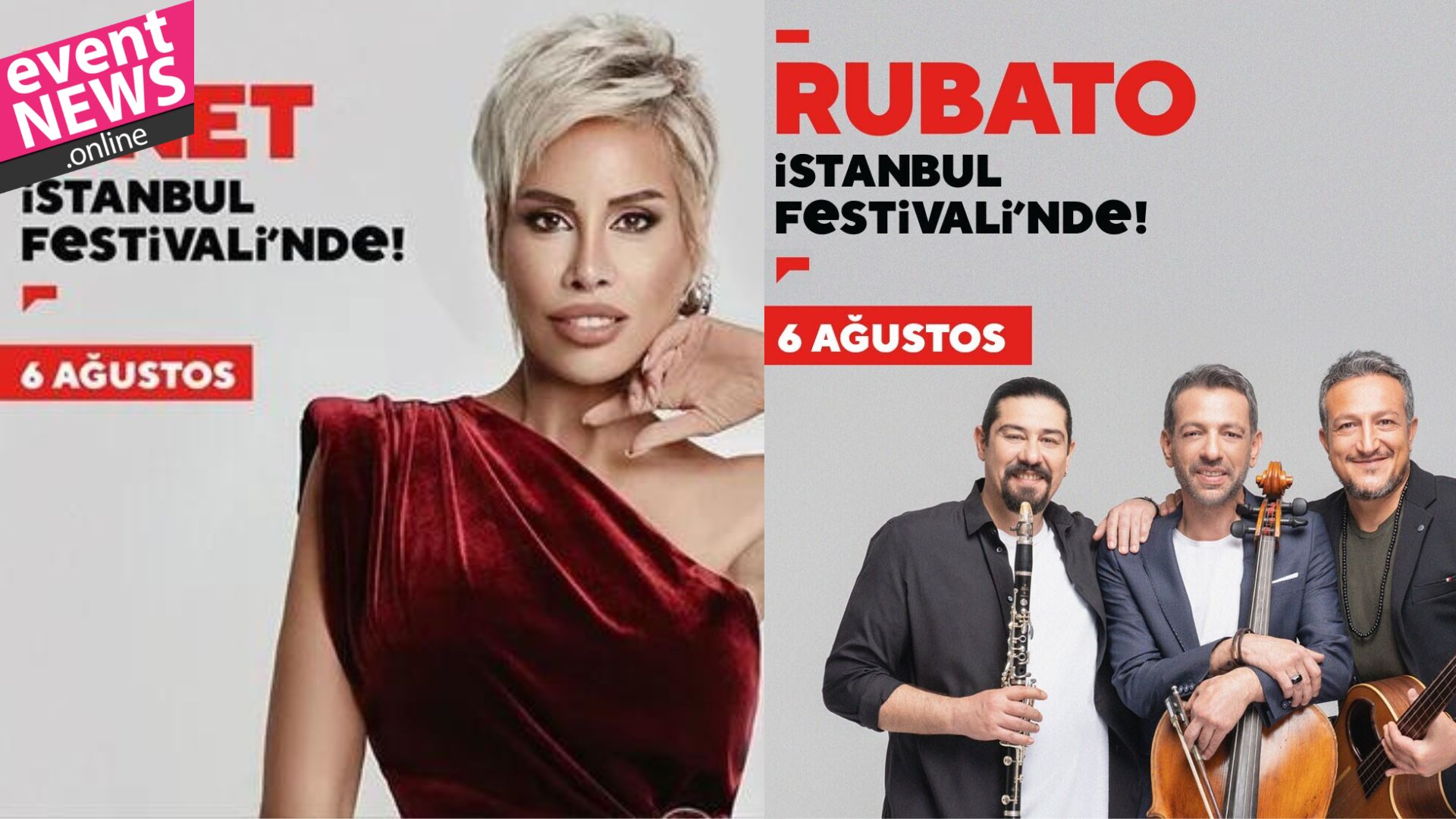 Linet ve Rubato 6 Ağustos'ta İstanbul Festivali'nde