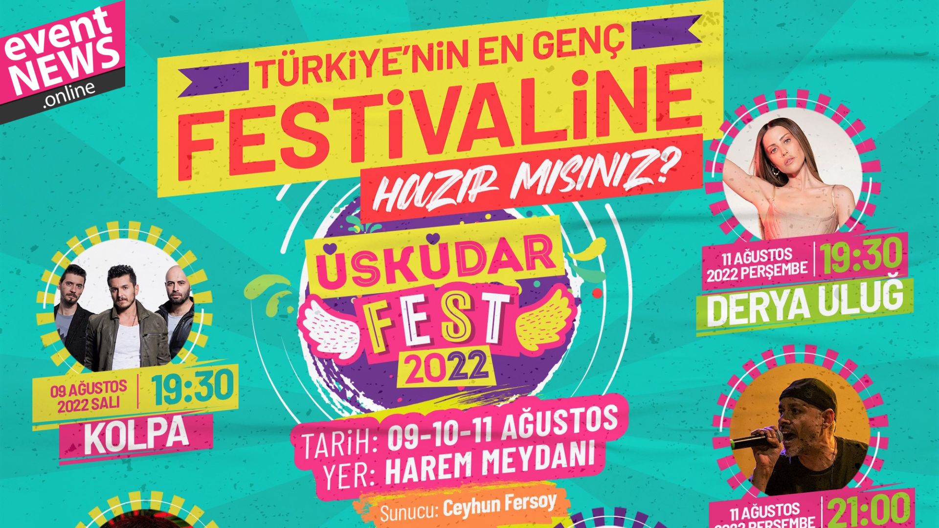 Üsküdar Gençlik Festivali 9 Ağustos'ta Başlıyor