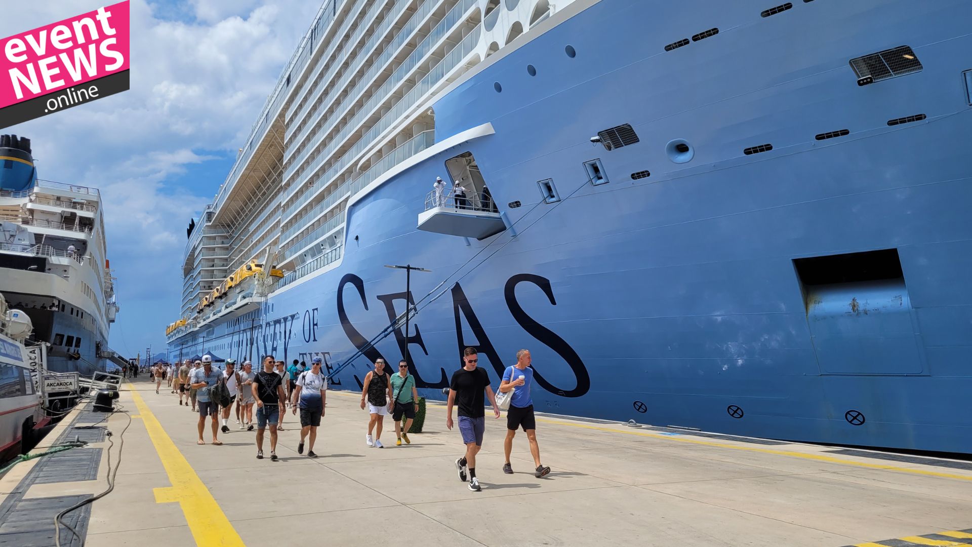 Bodrum, Tarihinin En Büyük Yolcu Gemilerinden Birini Karşıladı: Odyssey of the Seas, 3693 Yolcu ile Bodrum Cruise Port’a Geldi