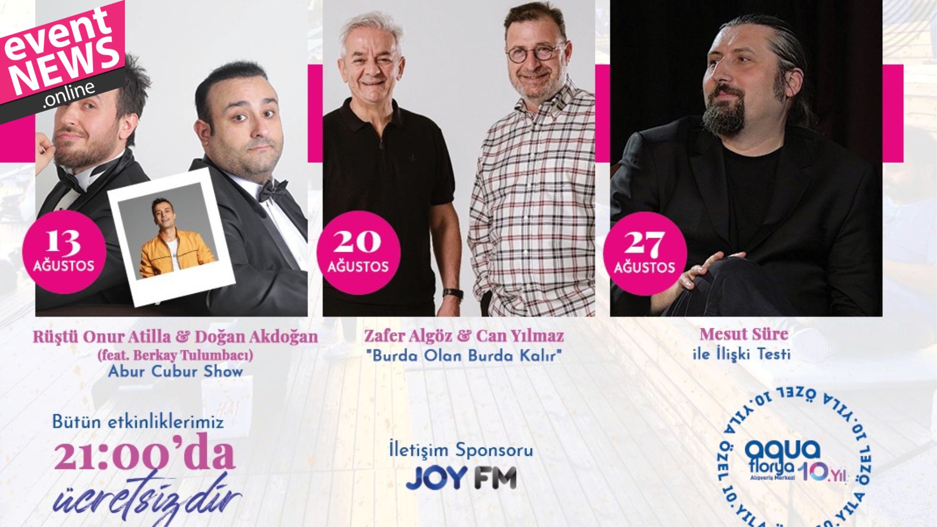 Ay Işığında Komedi Festivali Başlıyor