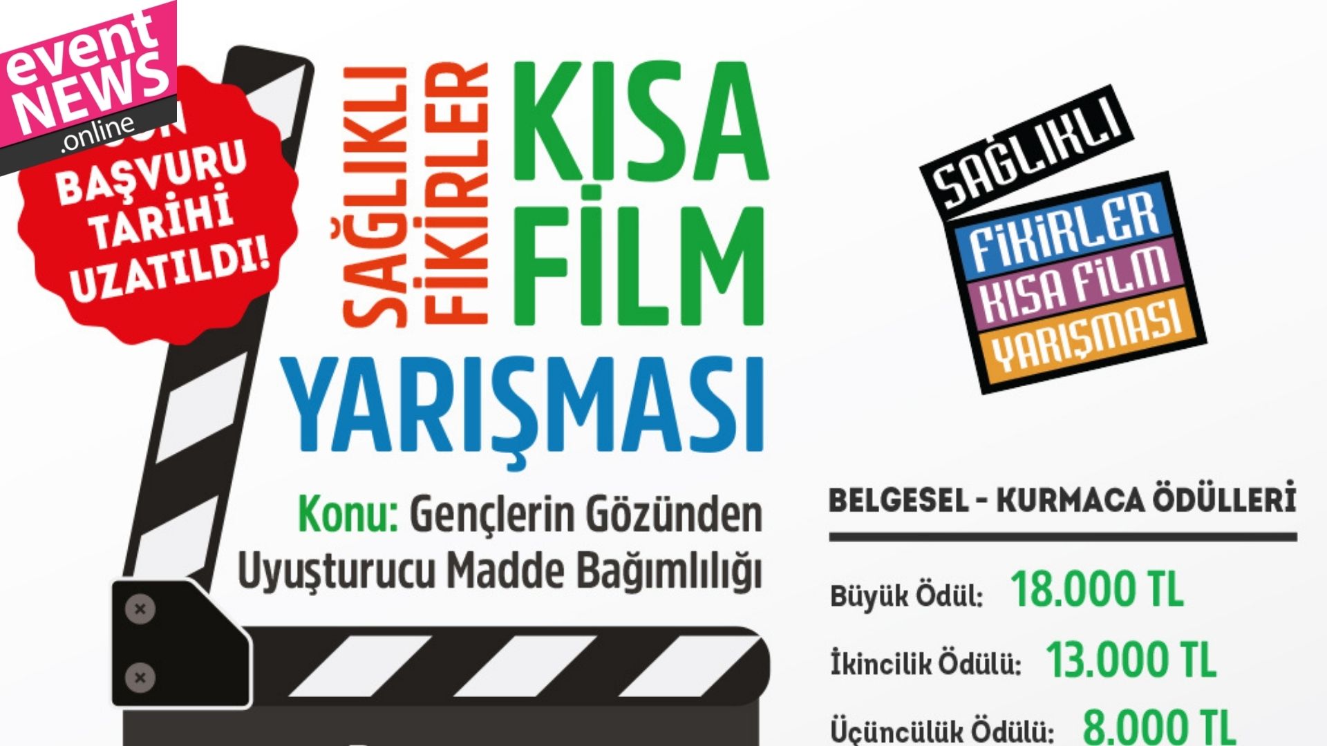 Yeşilay’ın Sağlıklı Fikirler Kısa Film Yarışması’nın Son Başvuru Tarihi 18 Kasım’a Uzatıldı