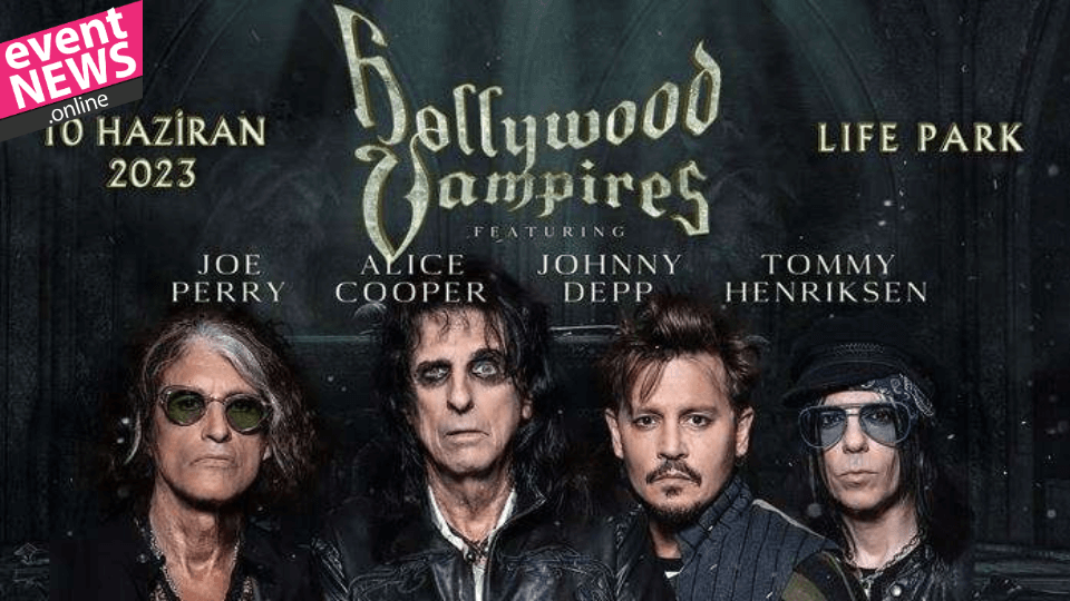 Johnny Depp, Alice Cooper ve Joe Perry Hollywood Vampires ile Life Park Istanbul'da