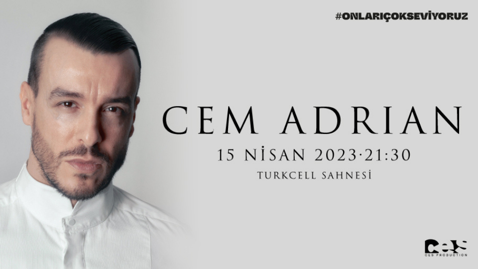 Cem Adrian 15 Nisan'da Zorlu PSM'de