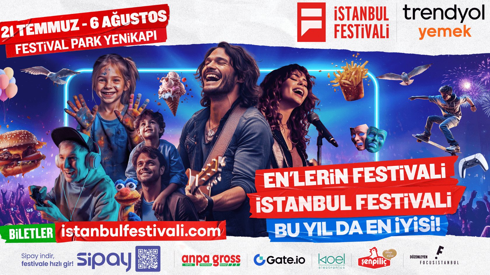 İSTANBUL FESTİVALİ 21 TEMMUZ – 6 AĞUSTOS TARİHLERİ ARASINDA FESTİVAL PARK YENİKAPI’DA!