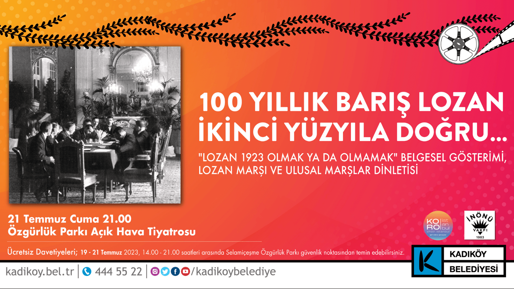 Lozan Antlaşması’nın 100. yıl dönümü Kadıköy’de kutlanacak