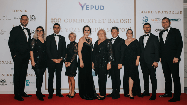 YEPUD, Cumhuriyetin 100. yılına özel ilk yüzyıl balosunu gerçekleştirdi
