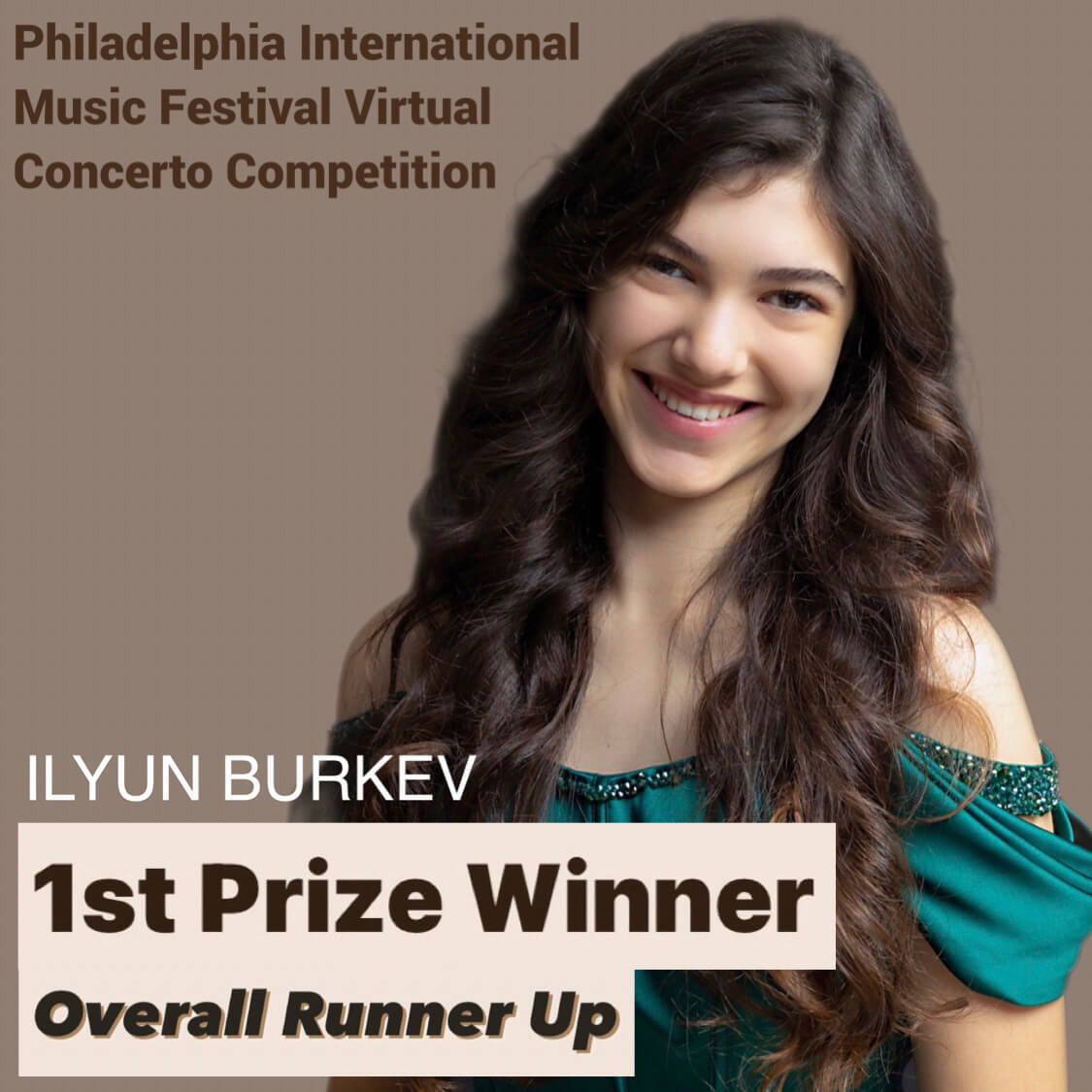 Philadelphia Müzik Festivali birinciliğinin sahibi Genç piyanist İlyun Bürkev oldu