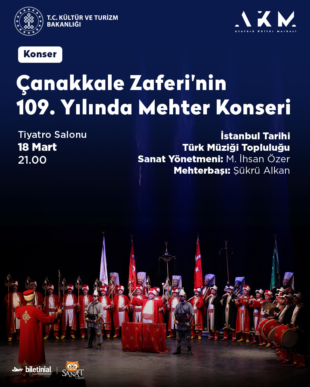 Atatürk Kültür Merkezi'nde, 18-24 Mart etkinlik programı
