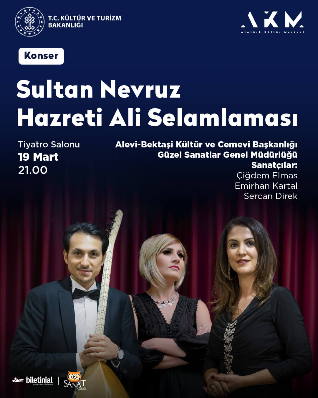 Atatürk Kültür Merkezi'nde, 18-24 Mart etkinlik programı
