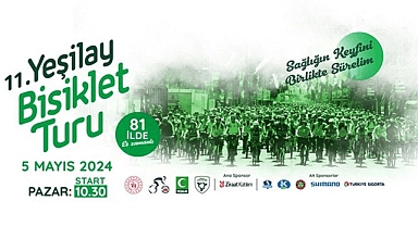 11. Yeşilay Bisiklet Turu 5 Mayıs'ta düzenleniyor