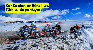 Erciyes'te Dünya Kar Motosikleti Şampiyonası heyecanı başladı