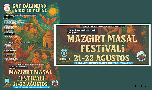 Kaf Dağından Kırklar Dağı’na Masal Yolculuğu: Mazgirt Masal Festivali Başlıyor