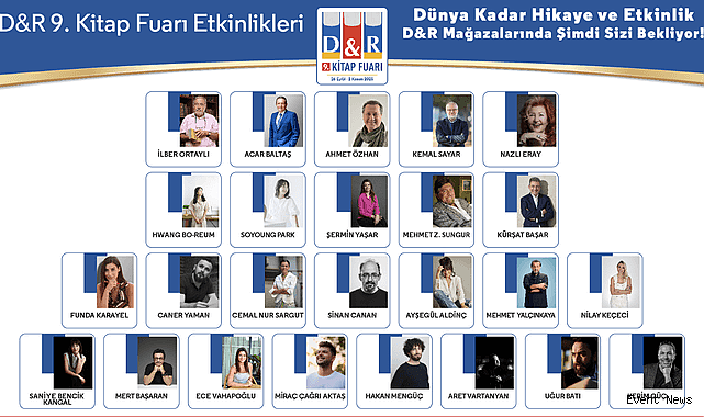 D&R Kitap Fuarı 2025: 100’ü Aşkın Yazar Okurlarla Buluşuyor